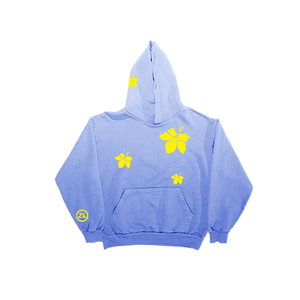 Midnight Sun Gradient Flower Hoodie