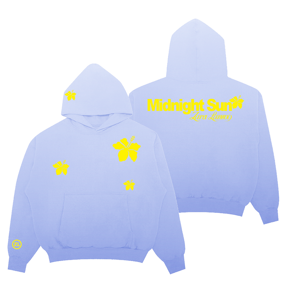 Midnight Sun Gradient Flower Hoodie