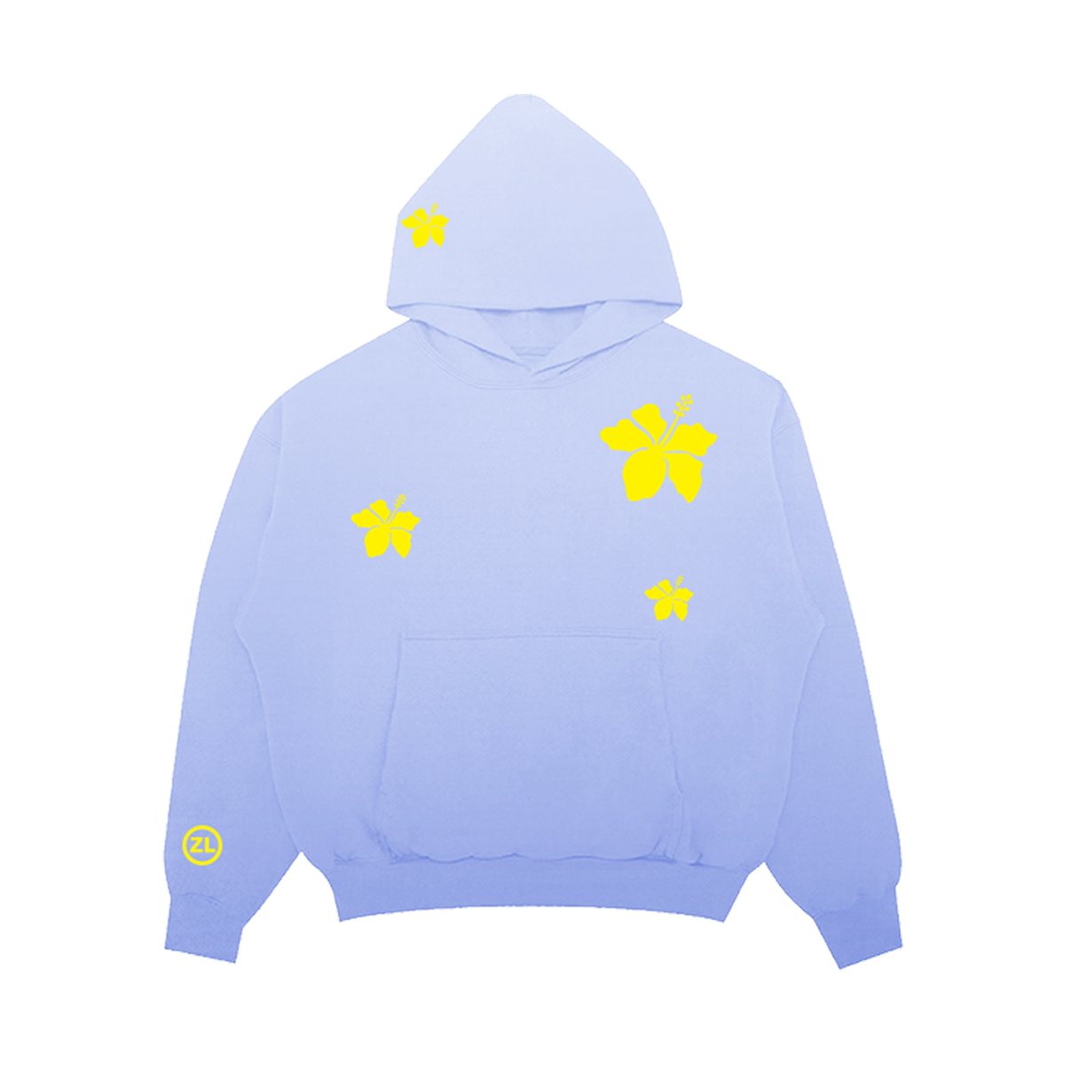 Midnight Sun Gradient Flower Hoodie